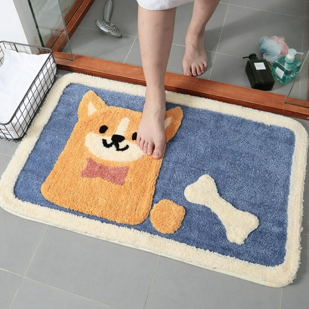 CHX Carpet Powder Lovely Cartoon Bathroom Non-slip Carpet Entrance Mat Carpet 
